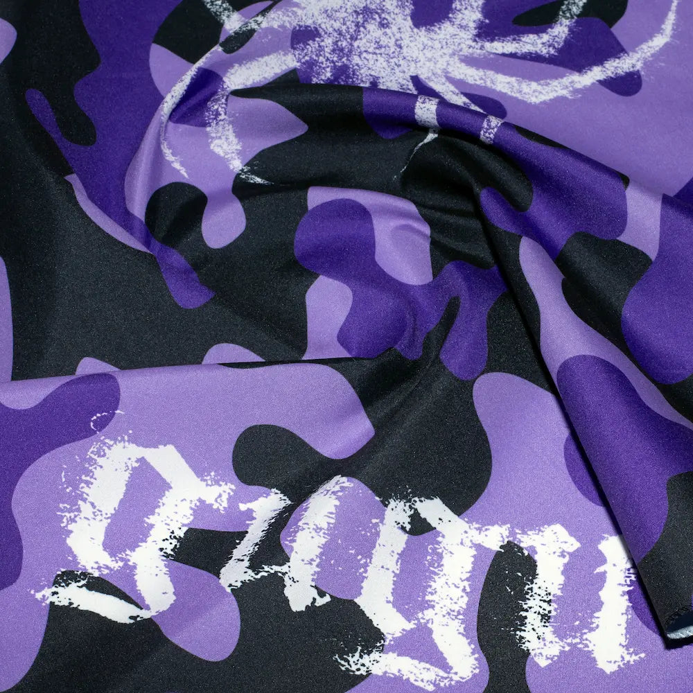 GUGU bandana "GUGU" violet camo