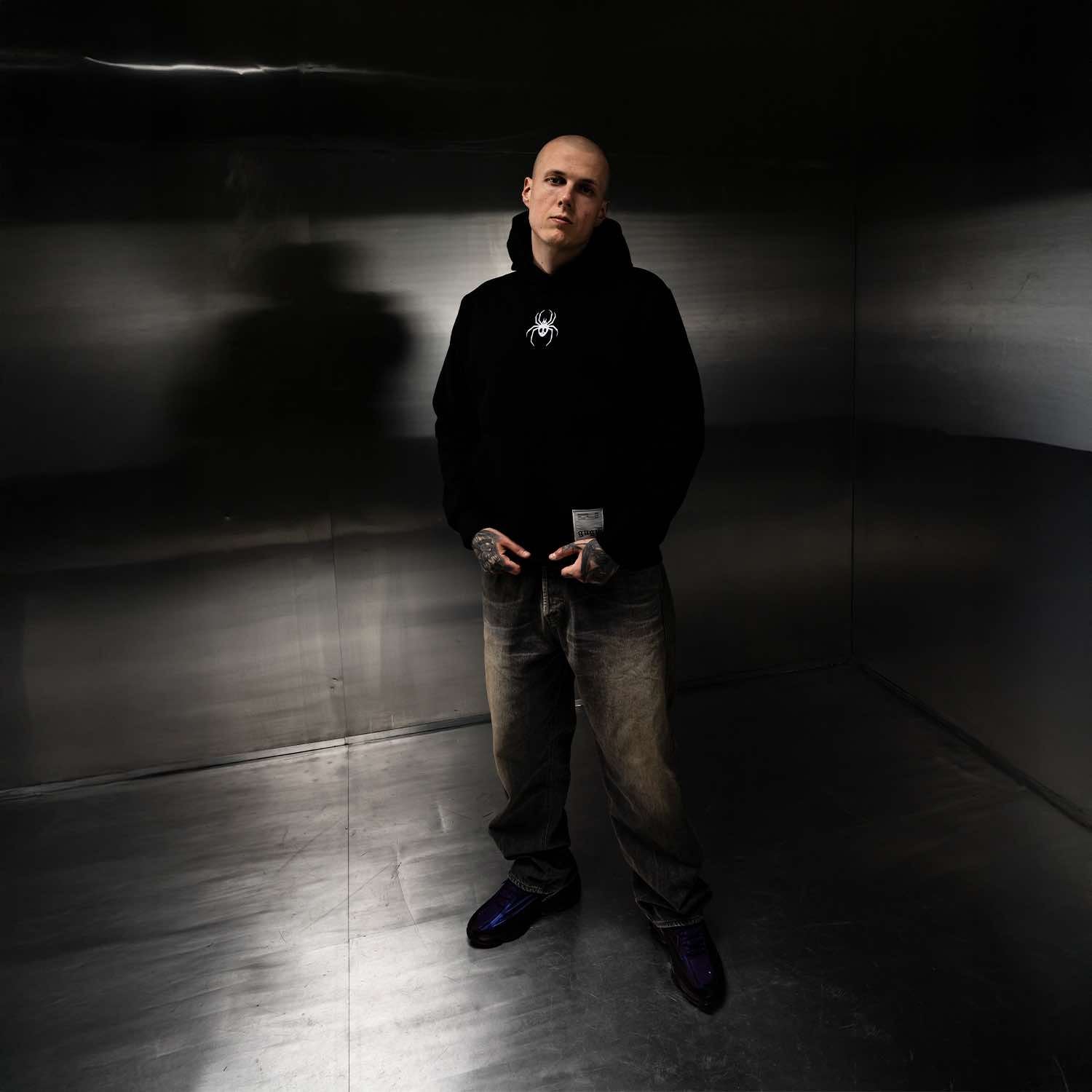 GUGU hoodie "GUGU SPIDER" black