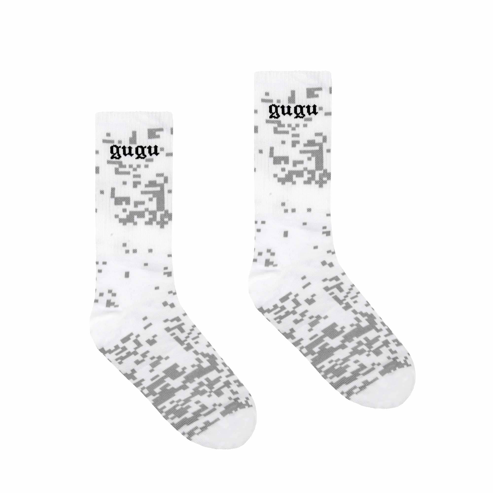 GUGU skarpetki "GUGU GRUNGE" white