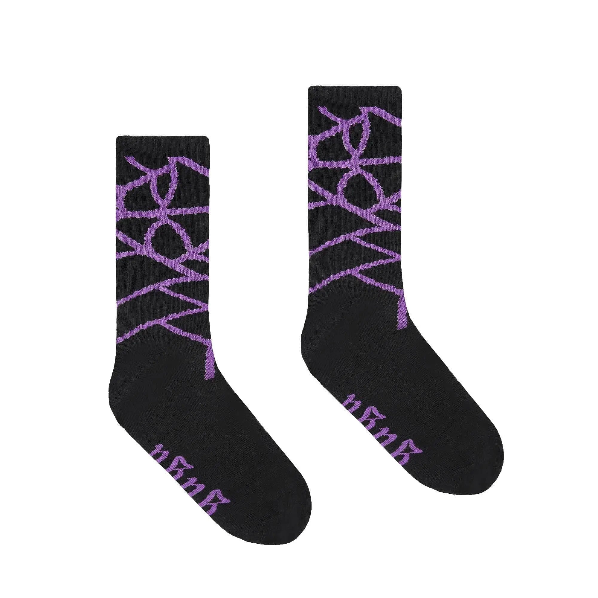 GUGU skarpetki "GUGU SPIDER" black&violet
