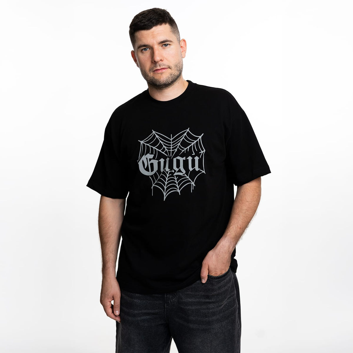 GUGU t-shirt "GUGU HEARTWEB" black