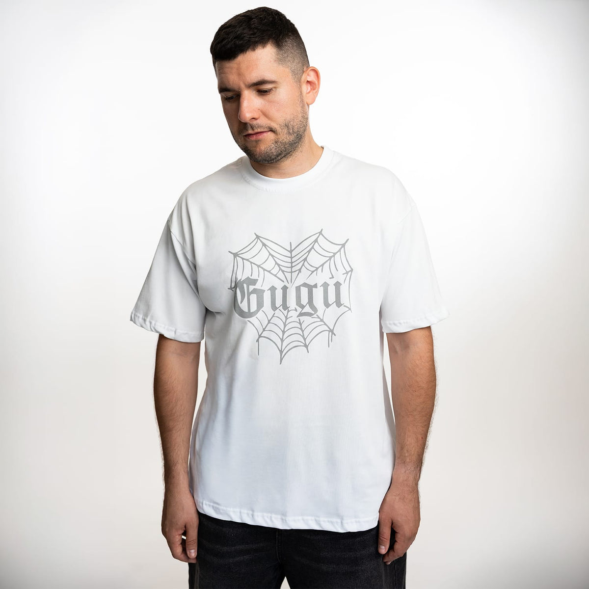 GUGU t-shirt "GUGU HEARTWEB" white
