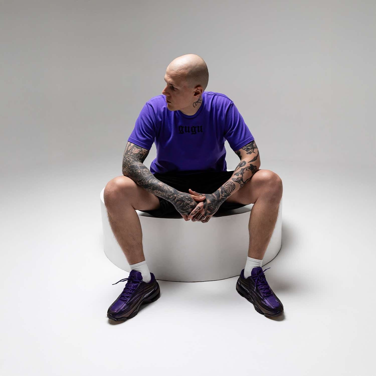 GUGU t-shirt "GUGU" LOGO violet