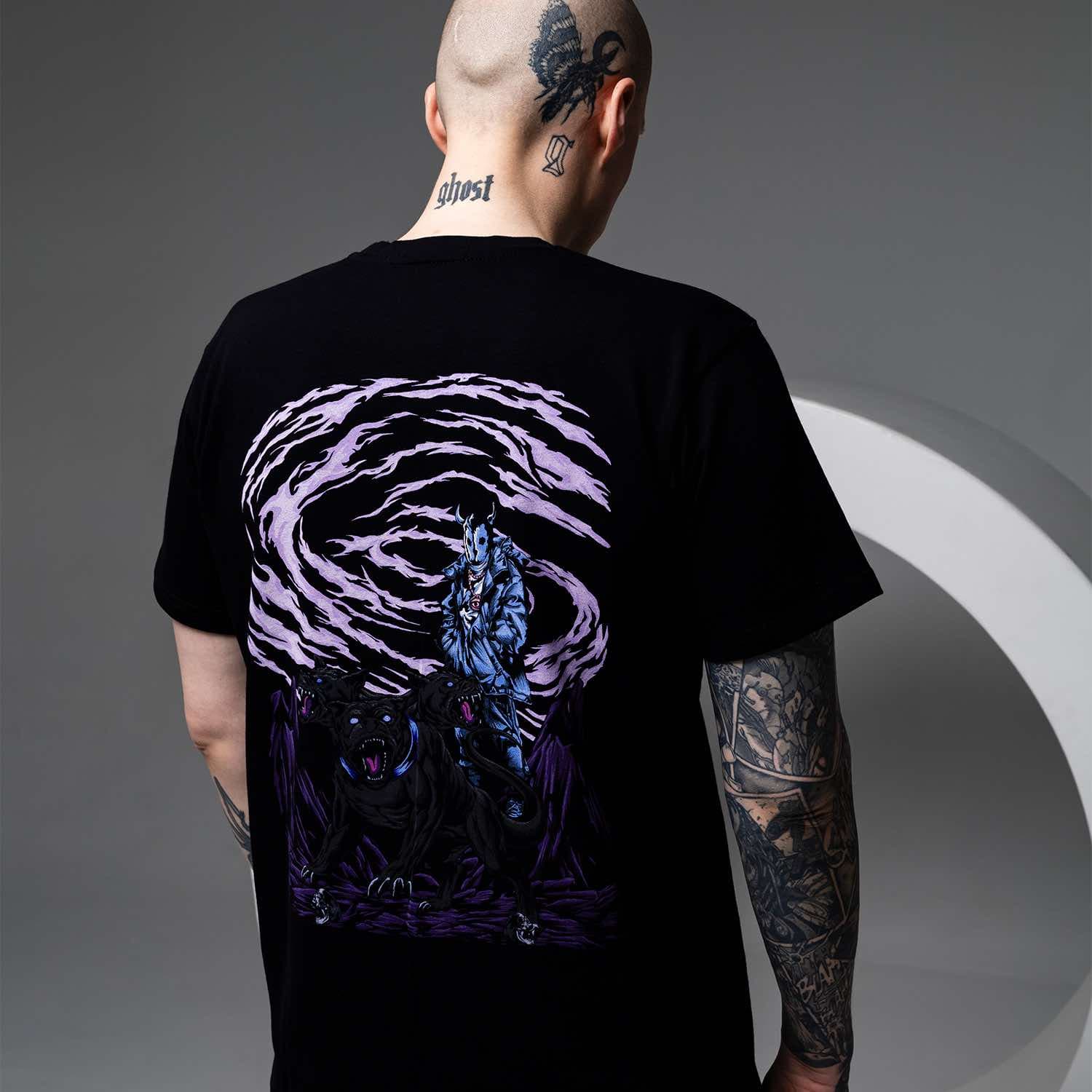GUGU t-shirt "ANIOŁ STRÓŻ" black