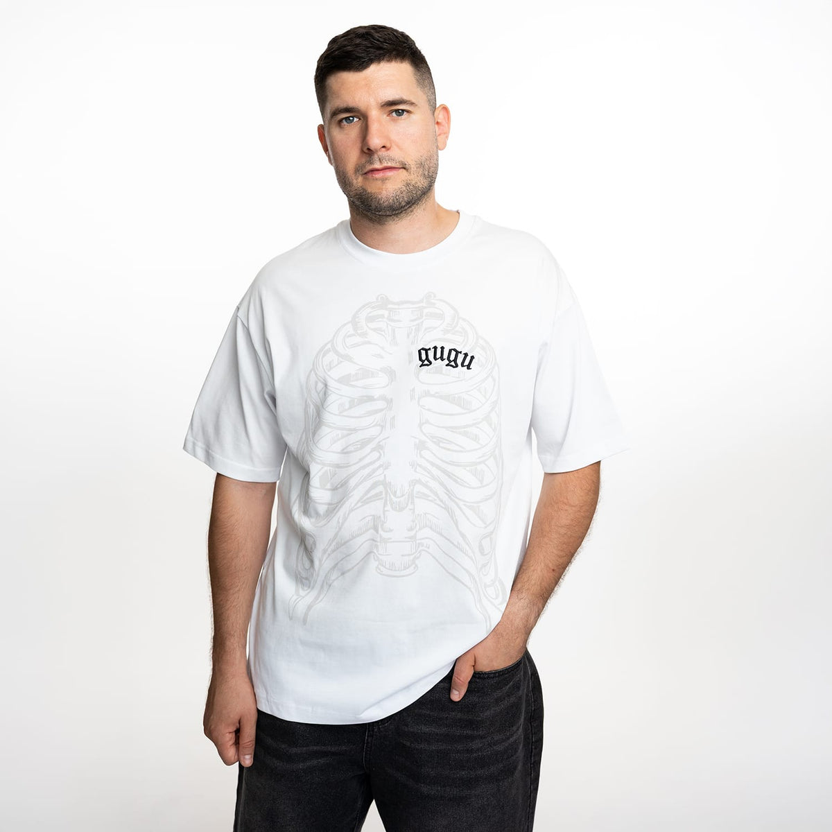 GUGU t-shirt "GUGU BREATHE" white