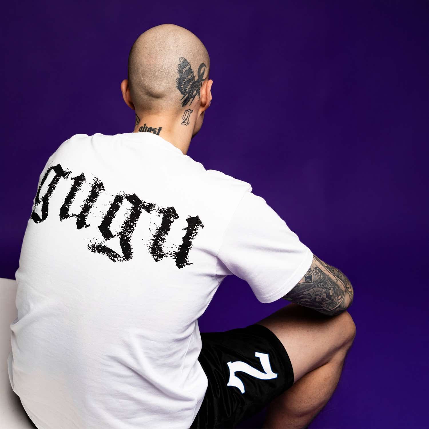 GUGU t-shirt "GUGU GRUNGE" white